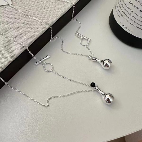 Wholesale 925 Sterling Silver Perfume Bottle Necklace