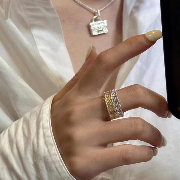 Wholesale 925 Sterling Silver Color Separation Tangleweed Ring - Image 4