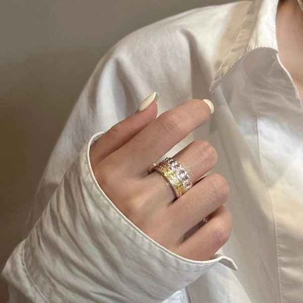 Wholesale 925 Sterling Silver Color Separation Tangleweed Ring - Image 6