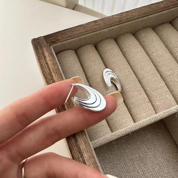 Wholesale 925 Sterling Silver U-shaped Earrings - Image 3