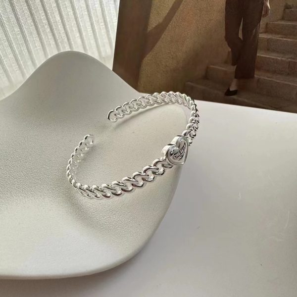 Wholesale 925 Sterling Silver Love Bangle