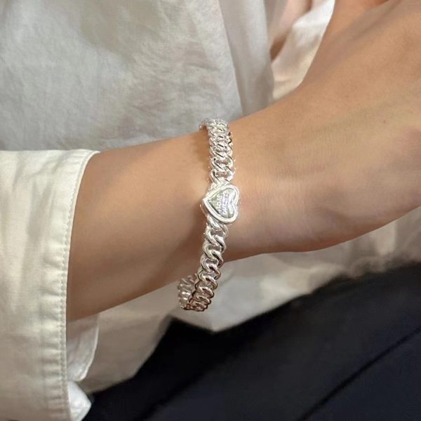 Wholesale 925 Sterling Silver Love Bangle - Image 6