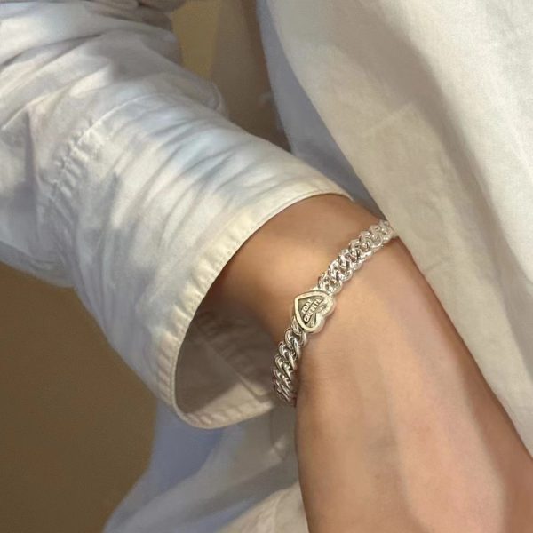 Wholesale 925 Sterling Silver Love Bangle - Image 7