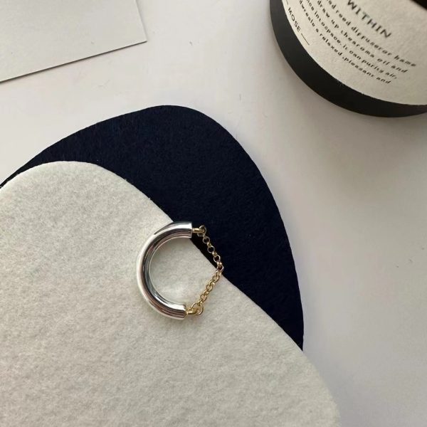 Wholesale 925 Sterling Silver Color Separation Patchwork Ring - Image 2
