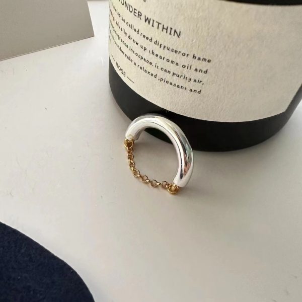 Wholesale 925 Sterling Silver Color Separation Patchwork Ring