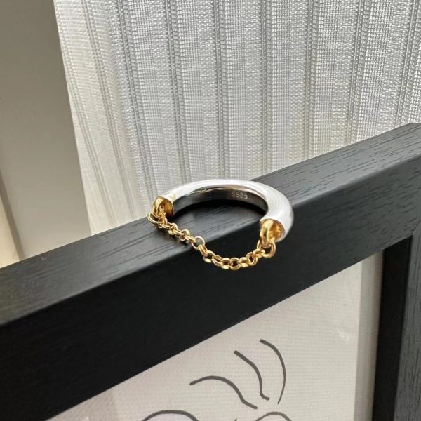 Wholesale 925 Sterling Silver Color Separation Patchwork Ring - Image 3
