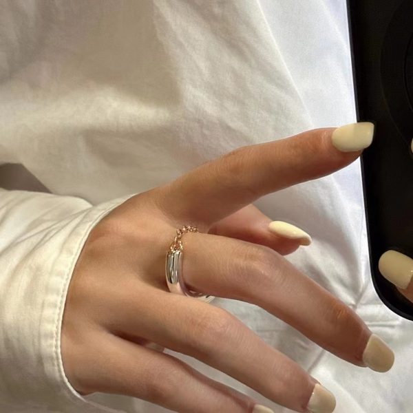 Wholesale 925 Sterling Silver Color Separation Patchwork Ring - Image 5