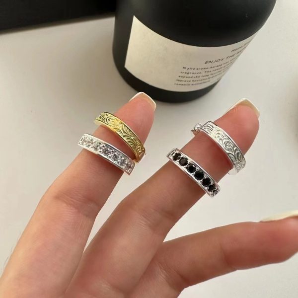 Wholesale 925 Sterling Silver Colorblocking Hoop Earrings - Image 2