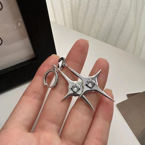 Wholesale 925 Sterling Silver Quadrangle Earrings - Image 3