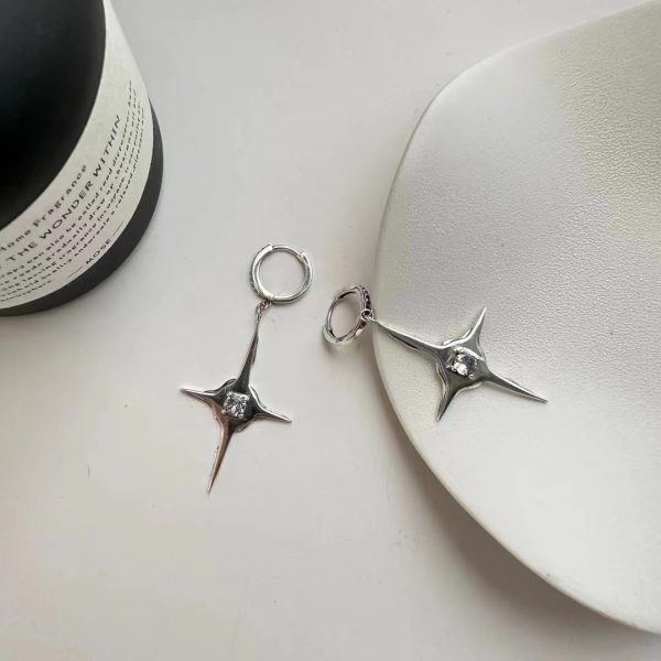 Wholesale 925 Sterling Silver Quadrangle Earrings - Image 2