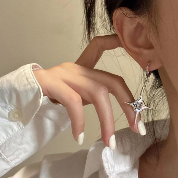 Wholesale 925 Sterling Silver Quadrangle Earrings - Image 6