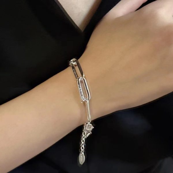Wholesale 925 Sterling Silver Rectangular Bracelet - Image 5