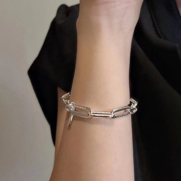 Wholesale 925 Sterling Silver Rectangular Bracelet - Image 6