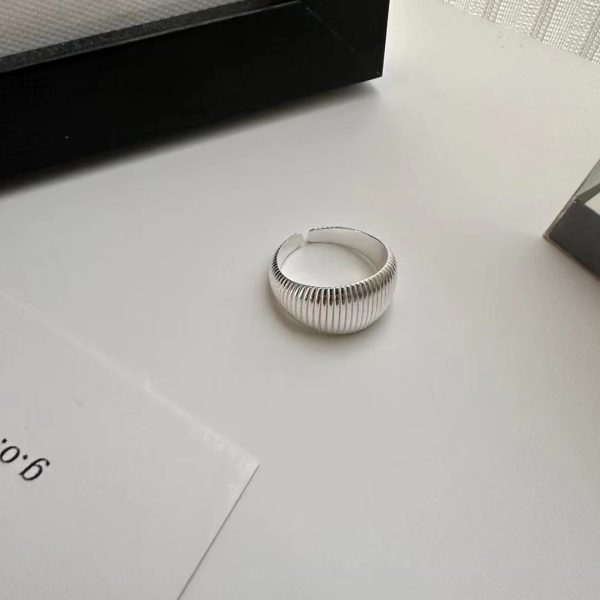 Wholesale 925 Sterling Silver Pleated Wheel Ring - Image 3