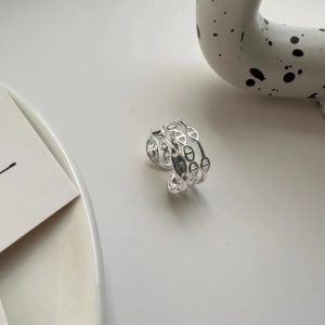 Wholesale 925 Sterling Silver Three Layers Pig Nose Ring