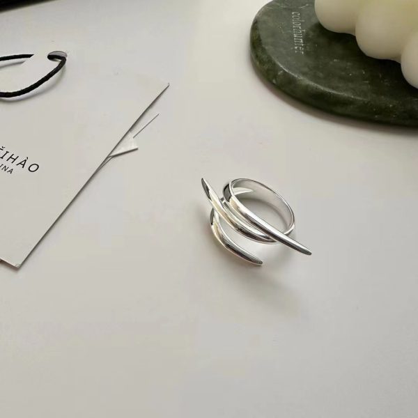 Wholesale 925 Sterling Silver Crossover Ring - Image 2
