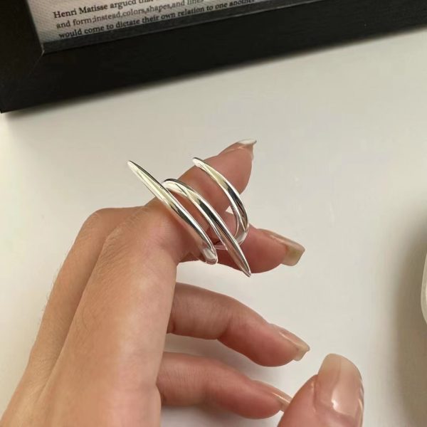 Wholesale 925 Sterling Silver Crossover Ring - Image 4