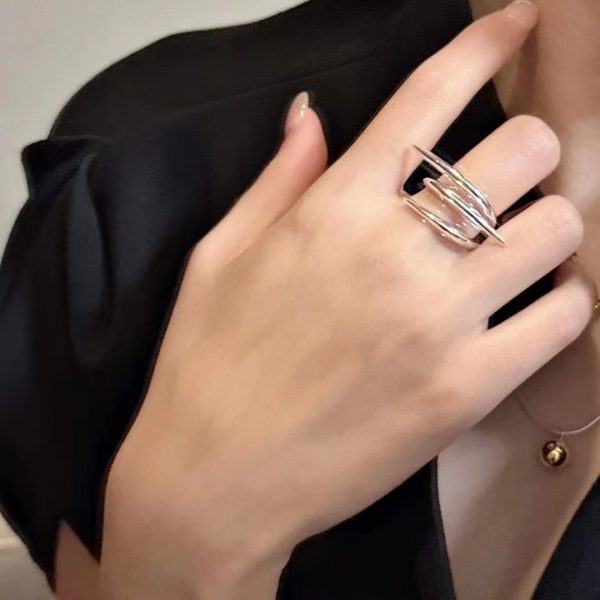 Wholesale 925 Sterling Silver Crossover Ring - Image 5