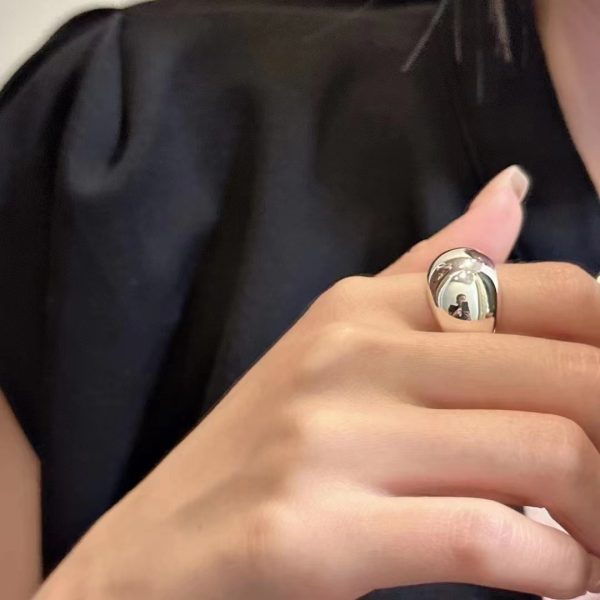 Wholesale 925 Sterling Silver Polished Basic Ring - Image 5
