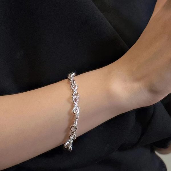 Wholesale 925 Sterling Silver Knots Bracelet - Image 6