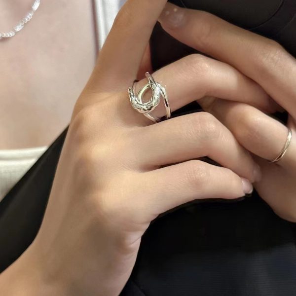 Wholesale 925 Sterling Silver Crossover Ring - Image 4