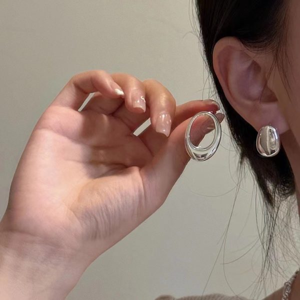 Wholesale 925 Sterling Silver AB Split Earrings - Image 5