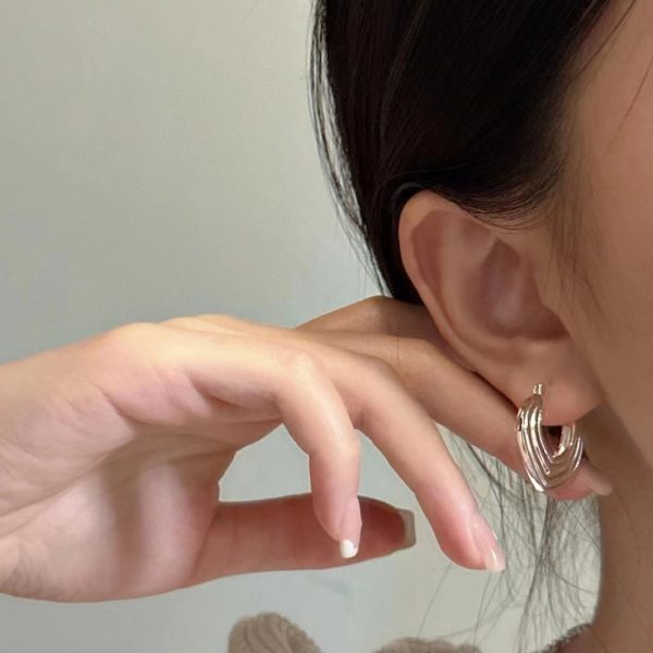 Wholesale 925 Sterling Silver V-shaped Ear Clips - Image 4
