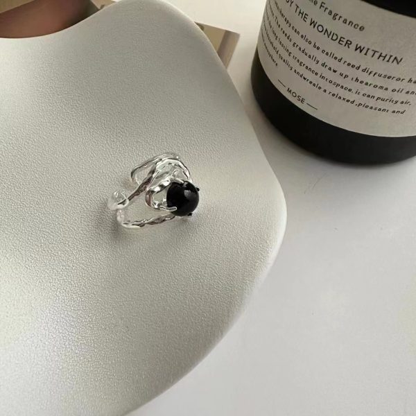 Wholesale 925 Sterling Silver Black agate Ring - Image 2