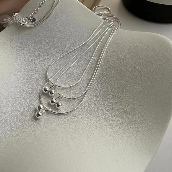 Wholesale 925 Sterling Silver Cherry Clavicle Chain - Image 3
