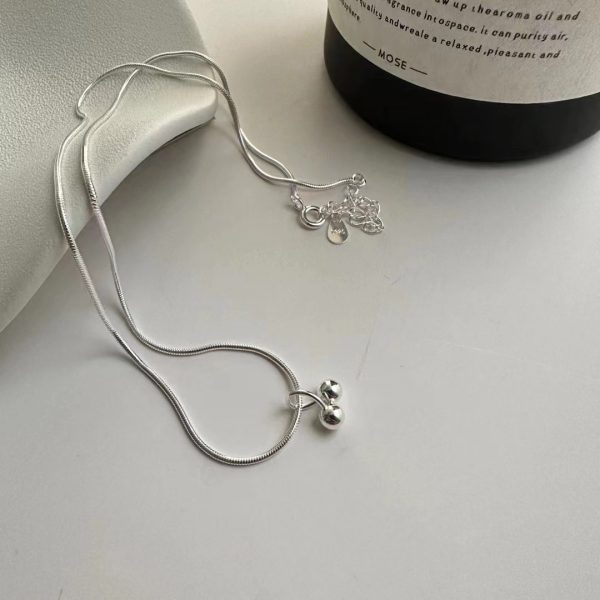 Wholesale 925 Sterling Silver Cherry Clavicle Chain
