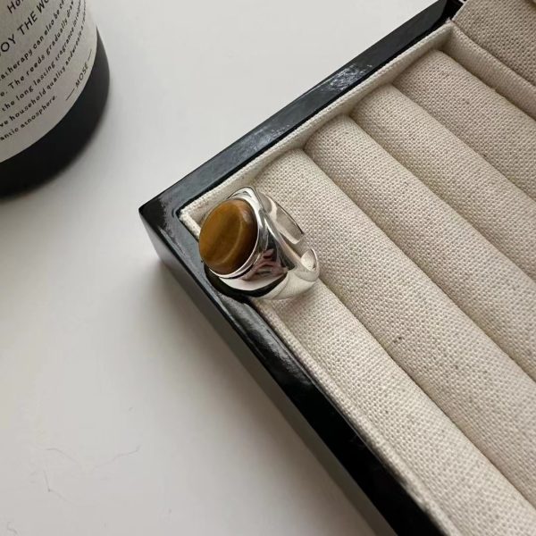 Wholesale 925 Sterling Silver Tiger Eye Ring - Image 2