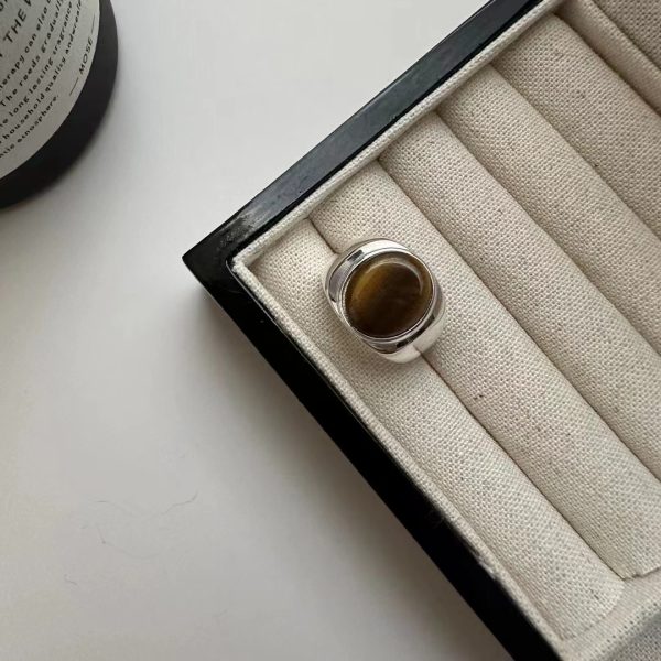 Wholesale 925 Sterling Silver Tiger Eye Ring - Image 3