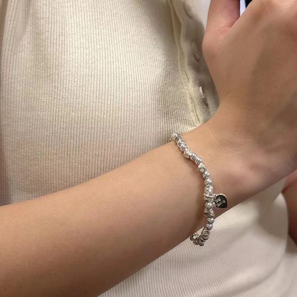 Wholesale 925 Sterling Silver Simple Bead Bracelet - Image 5
