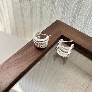 Wholesale 925 Sterling Silver Triple Twist Earrings