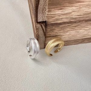 Wholesale 925 Sterling Silver Brushed Ring