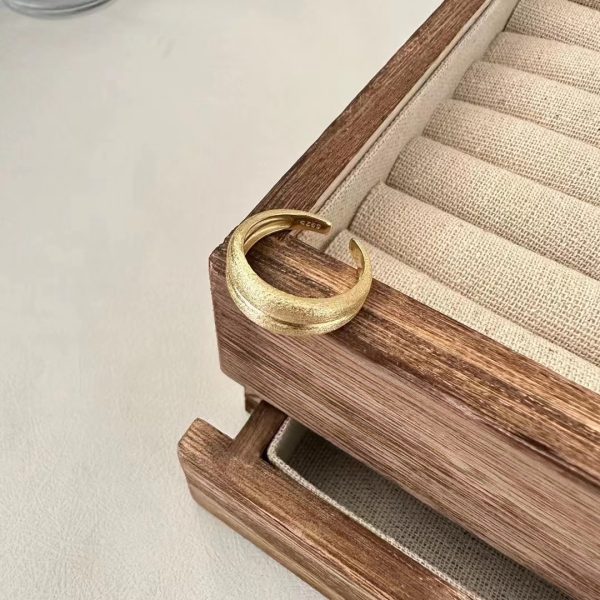 Wholesale 925 Sterling Silver Brushed Ring - Image 3