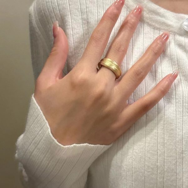 Wholesale 925 Sterling Silver Brushed Ring - Image 6