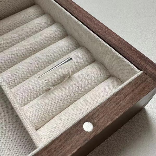 Wholesale 925 Sterling Silver Vertical Bar Shaped Ring - Image 2