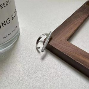 Wholesale 925 Sterling Silver Vertical Bar Shaped Ring