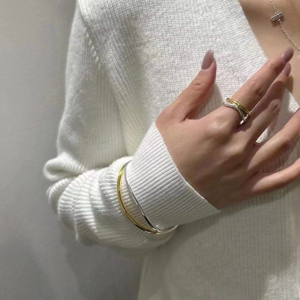 Wholesale 925 Sterling Silver Color Separation Bangle & Ring - Image 4