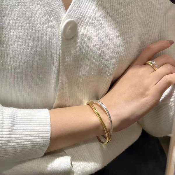 Wholesale 925 Sterling Silver Color Separation Bangle & Ring - Image 5