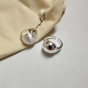 Wholesale 925 Sterling Silver Large Round Ball Ring