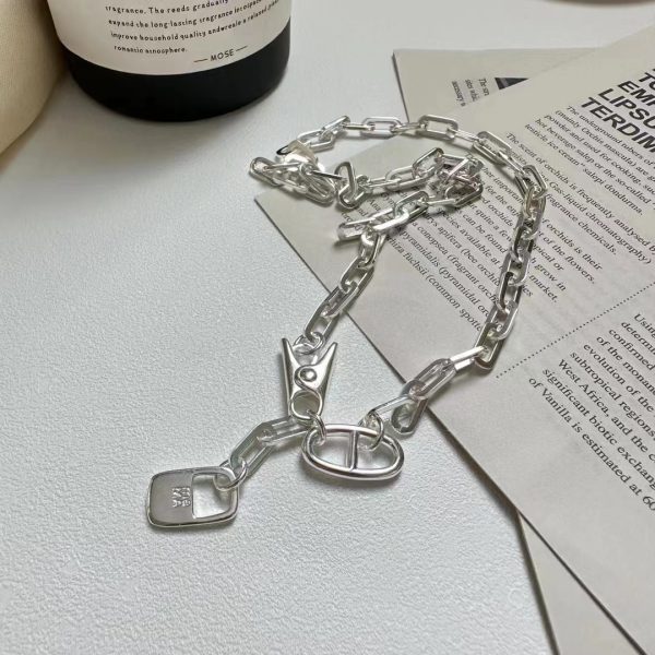 Wholesale 925 Sterling Silver Lock and Clip Necklace ＆ Bracelet - Image 2