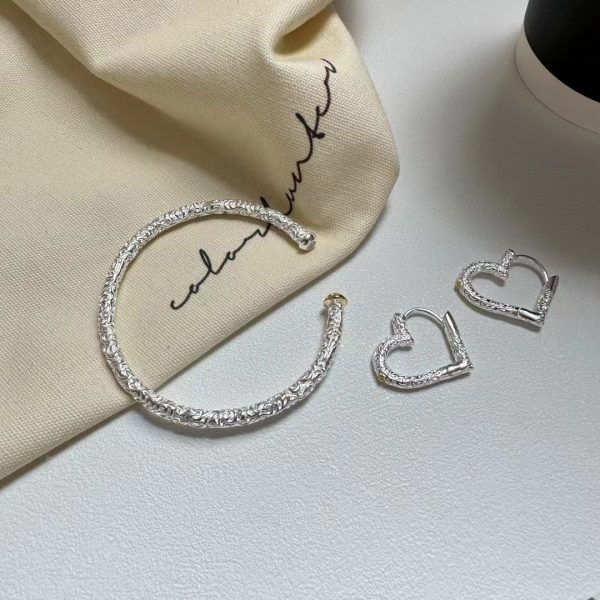 Wholesale 925 Sterling Silver Tang Grass Bracelet & Earrings