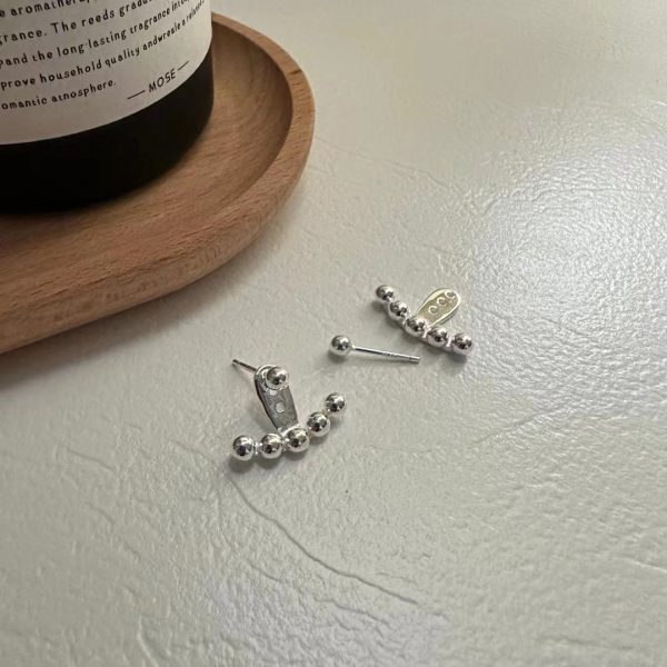 Wholesale 925 Sterling Silver Split Bead Earrings - Image 3