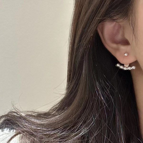 Wholesale 925 Sterling Silver Split Bead Earrings - Image 5