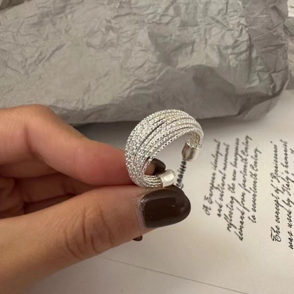 Wholesale 925 Sterling Silver Multi Lines Ring - Image 4