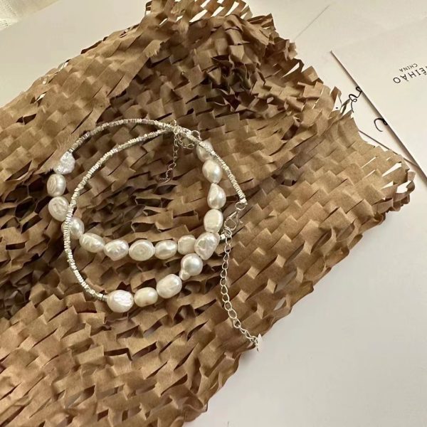 Wholesale 925 Sterling Silver Baroque Set Necklace ＆ Bracelet - Image 3