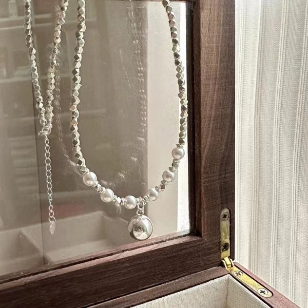 Wholesale 925 Sterling Silver Swarovski Pearls Necklace ＆ Bracelet - Image 3