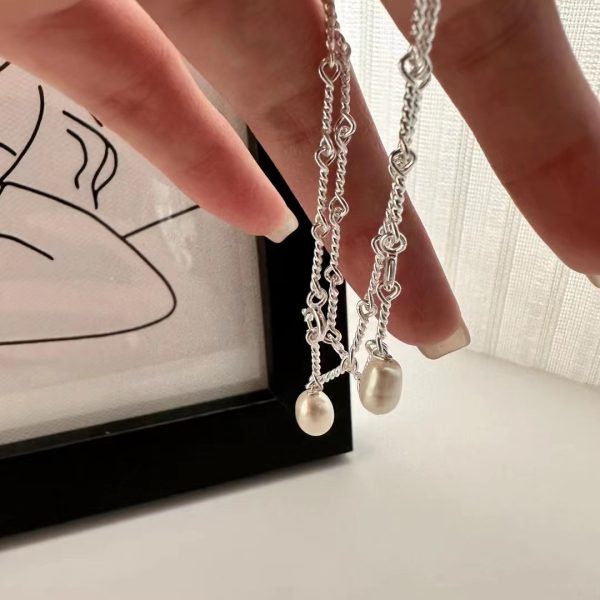 Wholesale 925 Sterling Silver Handmade Pearl Bracelet - Image 2